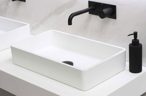 White round basin single person